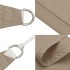Toldo de vela triangular tela Oxford gris taupe 5x5x6