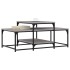 Mesa de centro madera de ingeniería gris Sonoma 102x60x45