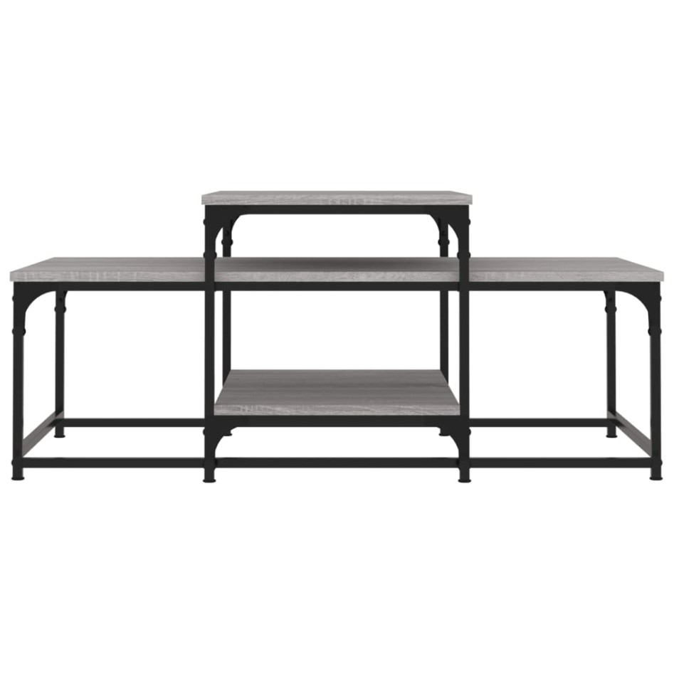 Mesa de centro madera de ingeniería gris Sonoma 102x60x45