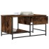 Mesa de centro madera contrachapada roble ahumado 85,5x51x45