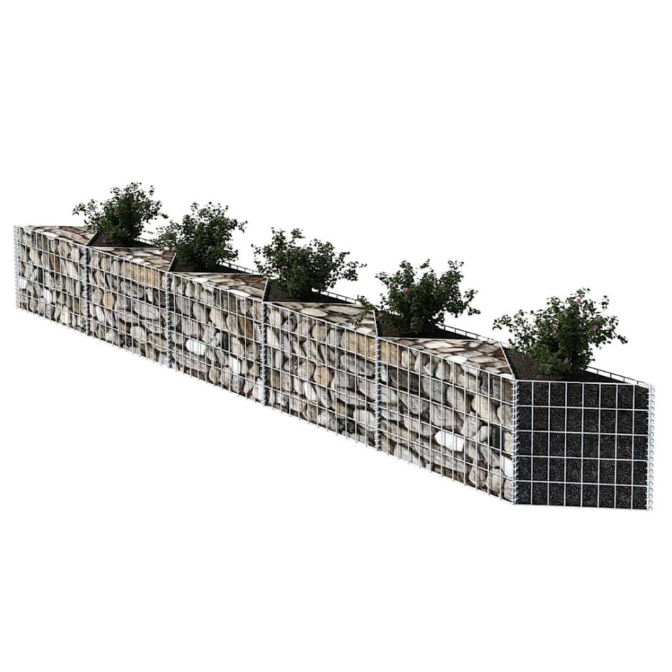 Cesta de muro de gaviones acero galvanizado 300x30x50