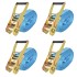 Correas de sujeción de trinquete 4 uds 4T 8mx50mm