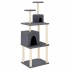 Rascador para gatos con postes de sisal gris oscuro 167