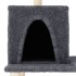 Rascador para gatos con postes de sisal gris oscuro 167