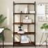 Librería 5 estantes madera ingeniería roble ahumado