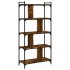 Librería 5 estantes madera ingeniería roble ahumado