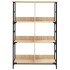 Estantería de madera ingeniería roble Sonoma 78,5x33x117,5
