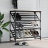 Mueble zapatero madera de ingeniería marrón roble 90x30x85