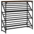 Mueble zapatero madera de ingeniería marrón roble 90x30x85