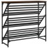 Mueble zapatero madera de ingeniería marrón roble 90x30x85