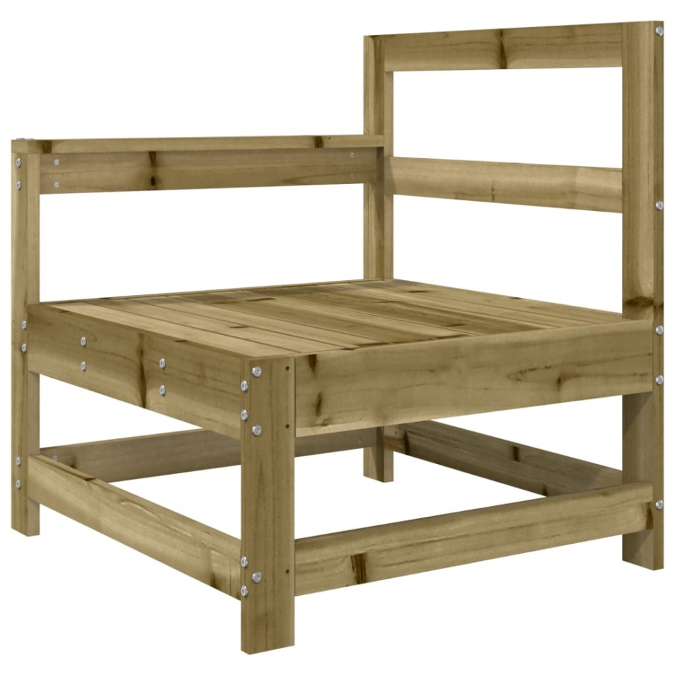 Sillón de jardín con cojines madera de pino