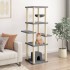 Rascador para gatos con postes de sisal gris oscuro 154