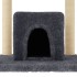 Rascador para gatos con postes de sisal gris oscuro 154
