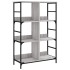 Estantería de madera de ingeniería gris Sonoma 78,5x33x117,5