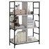 Estantería de madera de ingeniería gris Sonoma 78,5x33x117,5