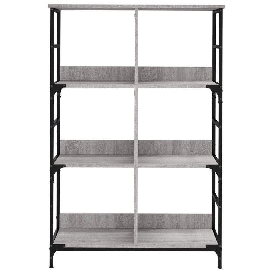 Estantería de madera de ingeniería gris Sonoma 78,5x33x117,5
