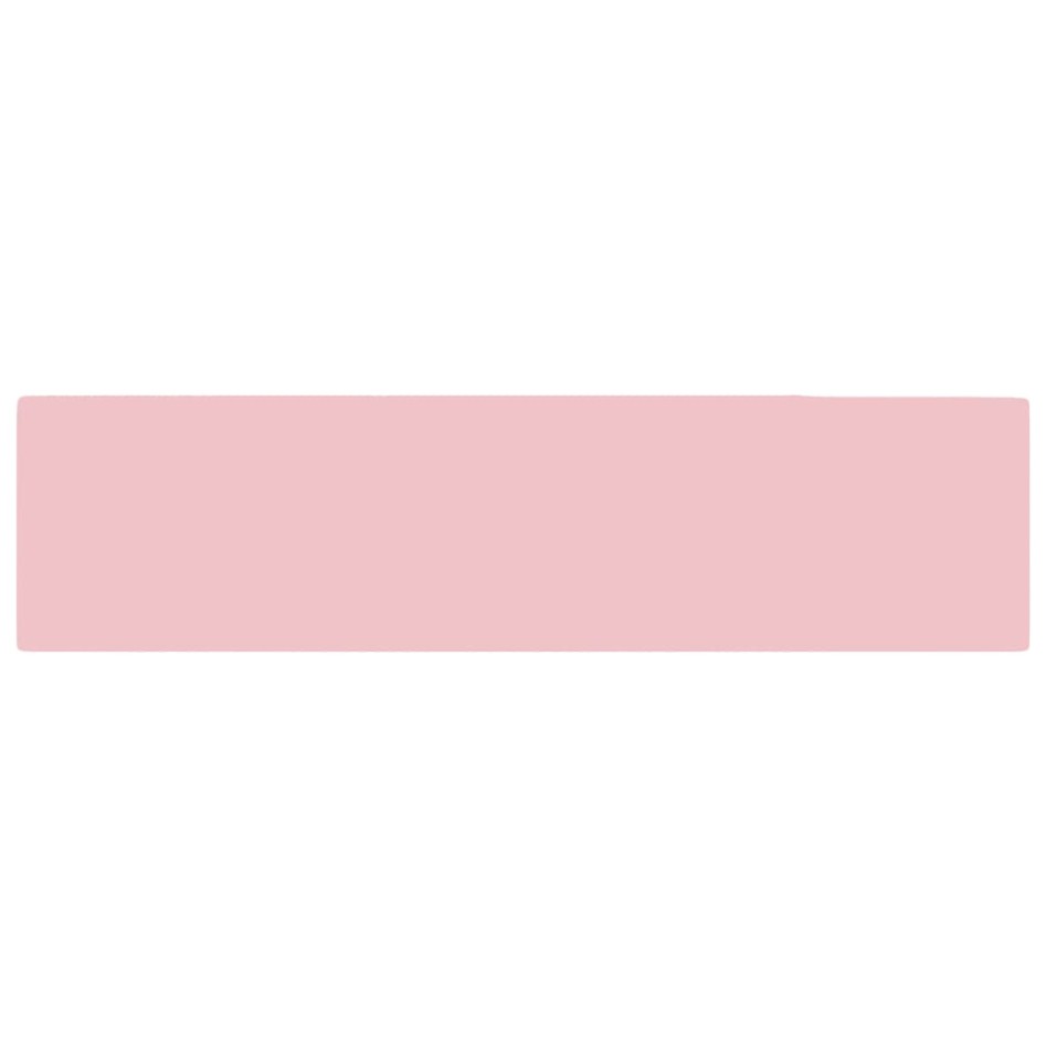 Lavabo con rebosadero cerámica rosa