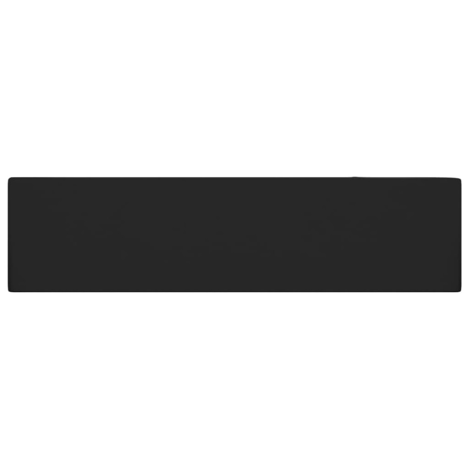 Lavabo con rebosadero cerámica negro