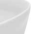 Lavabo de lujo redondo cerámica blanco mate 40x15