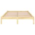 Estructura de cama sin colchón madera maciza 120x200