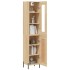 Aparador de madera contrachapada roble Sonoma 34,5x34x180