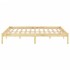Estructura de cama sin colchón madera maciza 120x200