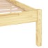 Estructura de cama sin colchón madera maciza 120x200