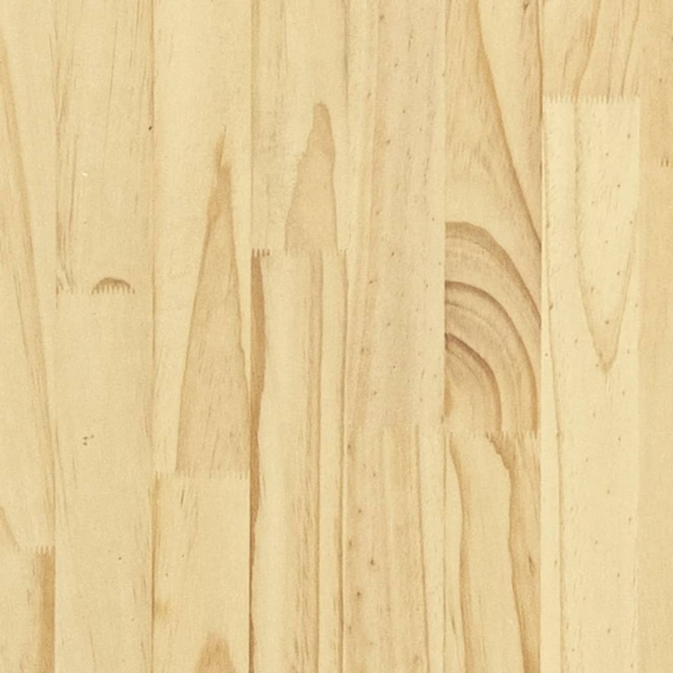 Estructura de cama sin colchón madera maciza 120x200