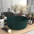 Lavabo de lujo redondo cerámica verde oscuro mate 40x15