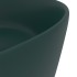 Lavabo de lujo redondo cerámica verde oscuro mate 40x15