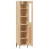 Aparador de madera contrachapada roble Sonoma 34,5x34x180