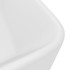 Lavabo de lujo de cerámica blanco mate 41x30x12