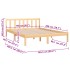 Estructura de cama sin colchón madera maciza 160x200