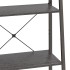 Estantería de pie 4 baldas negro 56x35x140
