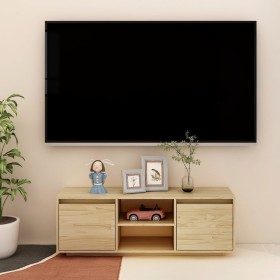 Mueble de TV madera maciza de pino 110x30x40