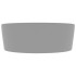 Lavabo lujoso con rebosadero cerámica gris claro mate 36x13