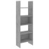 Estantería de madera contrachapada gris hormigón 60x35x180