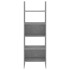 Estantería de madera contrachapada gris hormigón 60x35x180