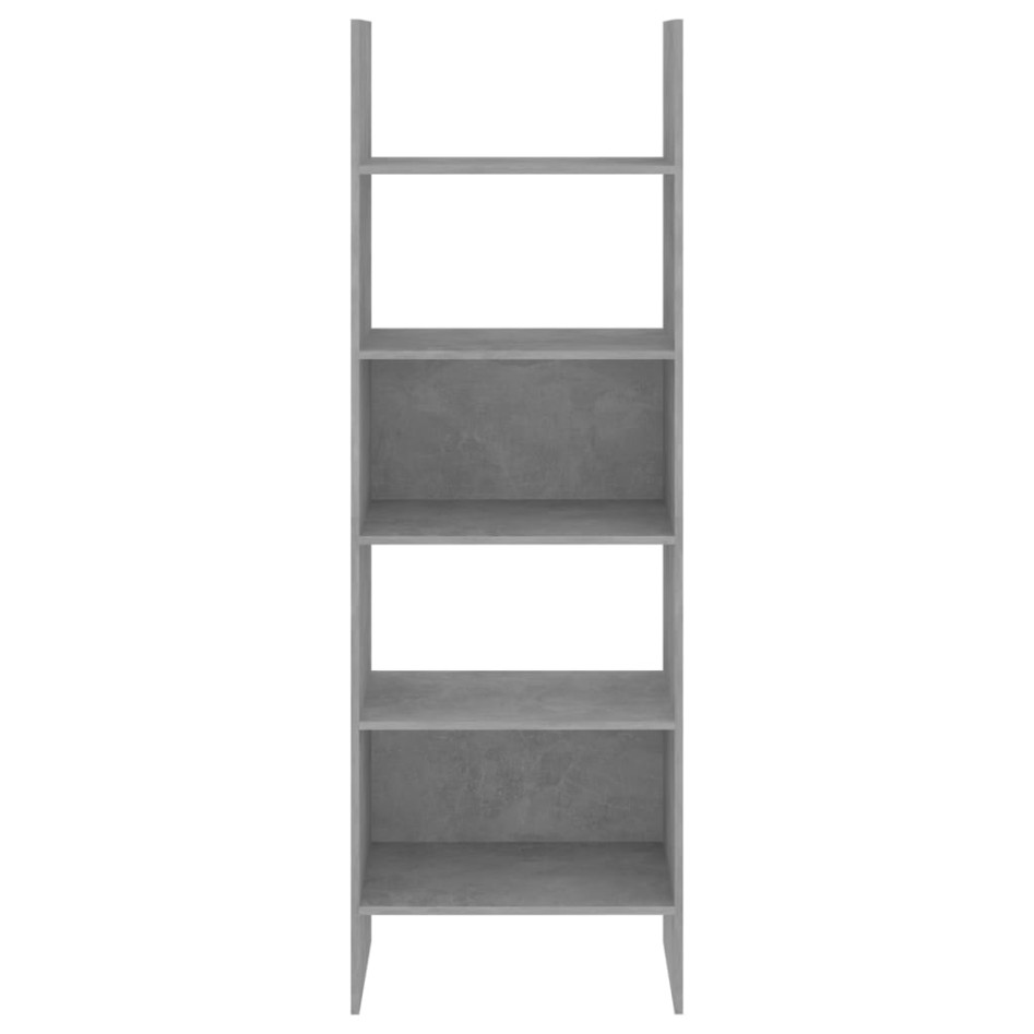 Estantería de madera contrachapada gris hormigón 60x35x180