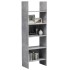 Estantería de madera contrachapada gris hormigón 60x35x180