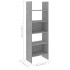 Estantería de madera contrachapada gris hormigón 60x35x180