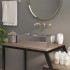 Lavabo con rebosadero 49x25x15 cm cerámica