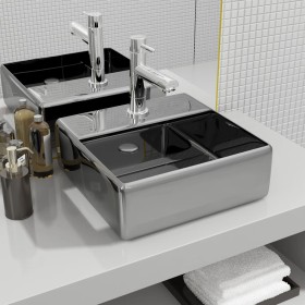 Lavabo con orificio para grifo 38x30x11,5 cm cerámica