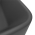 Lavabo de lujo cerámica gris oscuro mate 41x30x12
