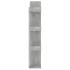 Librería de madera contrachapada gris hormigón 86x25,5x140