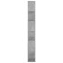 Librería separador contrachapada gris hormigón 80x24x186