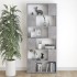 Librería separador contrachapada gris hormigón 80x24x186