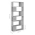 Librería separador contrachapada gris hormigón 80x24x186