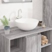 Lavabo redondo de cerámica blanco 36x15 cm
