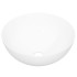Lavabo redondo de cerámica blanco 36x15